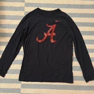 Alabama long sleeve Nike shirt Bama football size youth medium navy